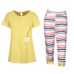 ست تی شرت آستین کوتاه و شلوارک زنانه مدل SB-SS-3433