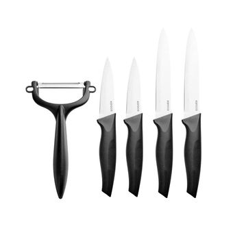 ست چاقو و پوست کن 5 پارچه کاراجا مدل Fine Kitchen