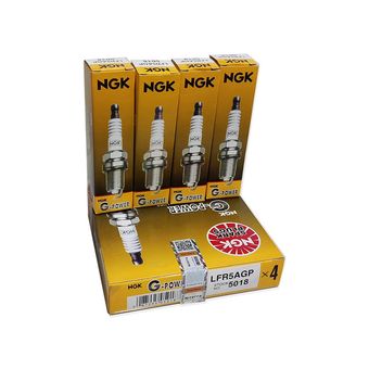 شمع خودرو ان جی کی مدل سوزنی پایه بلند کد LFR5AGP 5018 بسته 4 عددی