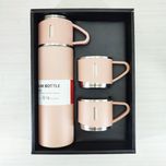 فلاسک مدل کادویی VACUUM FLASK SET گنجایش 0.5 لیتر به همراه لیوان مجموعه 3 عددی