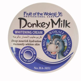 کرم روشن کننده صورت و بدن وکالی مدل شیر الاغ مناسب برای انواع پوست وزن 115 گرم