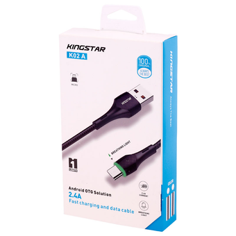 کابل فست شارژ KingStar K02A 2.4A 1m میکرو یو اس بی