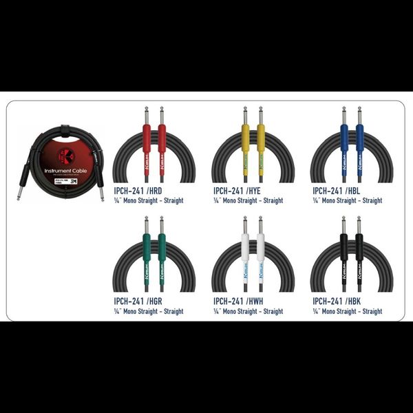 KIRLIN CABLE IPCH-241/10M (1/4 MONO STRAGHT)