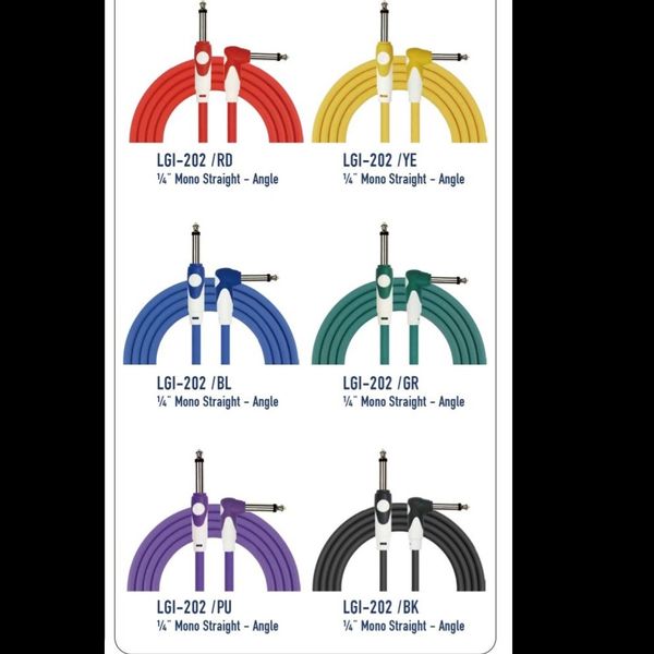 KIRLIN CABLE LGI-202/3M (1/4 MONO STRAGHT-ANGLE)