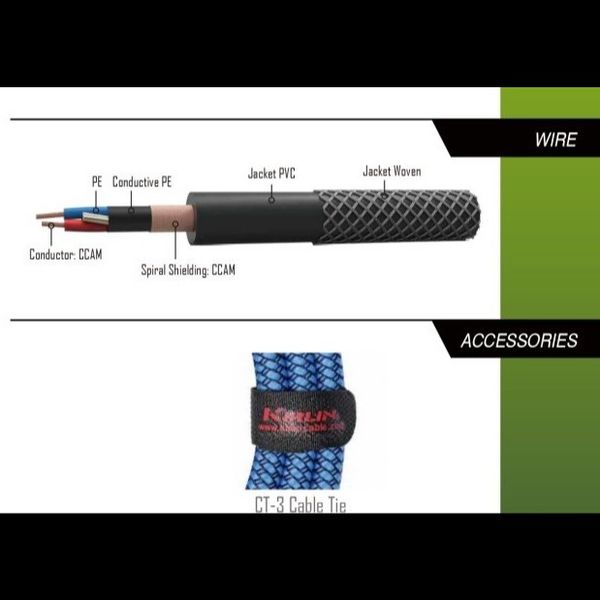 KIRLIN CABLE MWC-270PB/3M (XLR MALE - XLR FEMAIL)