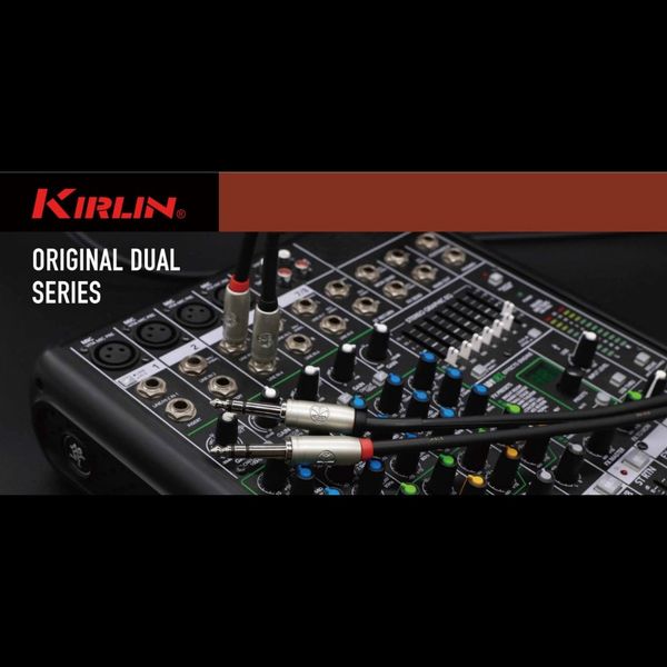 KIRLIN CABLE AP-403PR/6M (2*RCA PLUG-2*1/4 MONO PLUG)