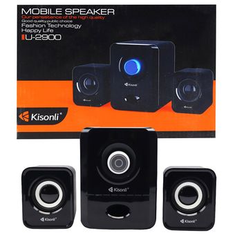اسپیکر 3 تکه لپتاپی و کامپیوتر بلوتوثی و سیمی Kisonli U-2900BT