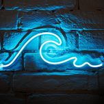 چراغ دیواری طرح موج