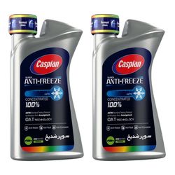 ضدیخ و ضدجوش 100 درصد خالص  کاسپین مدل Four Seasons حجم 900 میلی‌ لیتر بسته 2 عددی