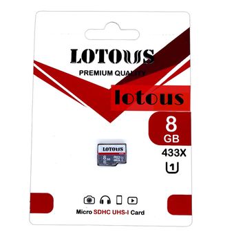 کارت حافظه microSDHC لوتوس سرعت 90MBps ظرفیت 8 گیگابایت