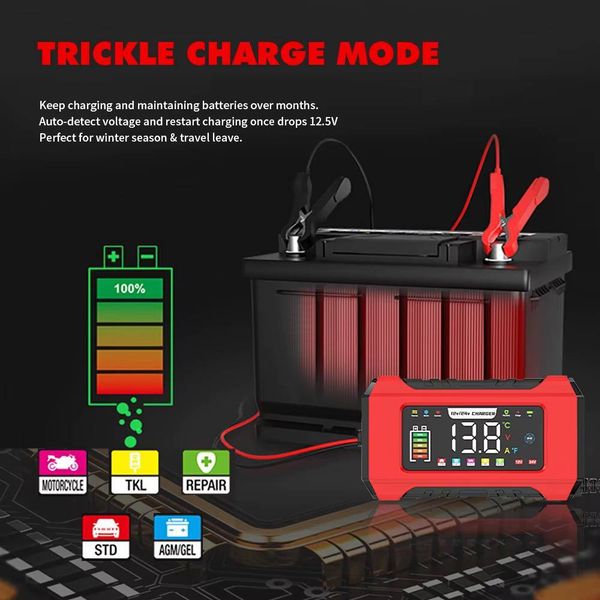 شارژر و تستر باتری خودرو 15 آمپر مدل  rj-c121501a