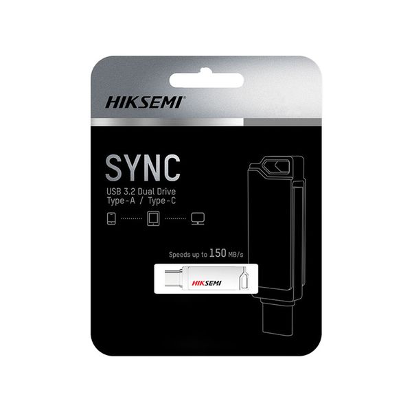 فلش مموری USB 3.2 هایک سمی مدل E327C SYNC USB3 ظرفیت 128 گیگابایت