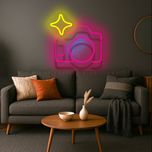 چراغ دیواری مدل نئونی  دوربین عکاسی