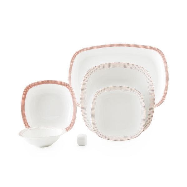 سرویس غذاخوری 27 پارچه 6 نفره چینی زرین ایران مدل Mon Belan