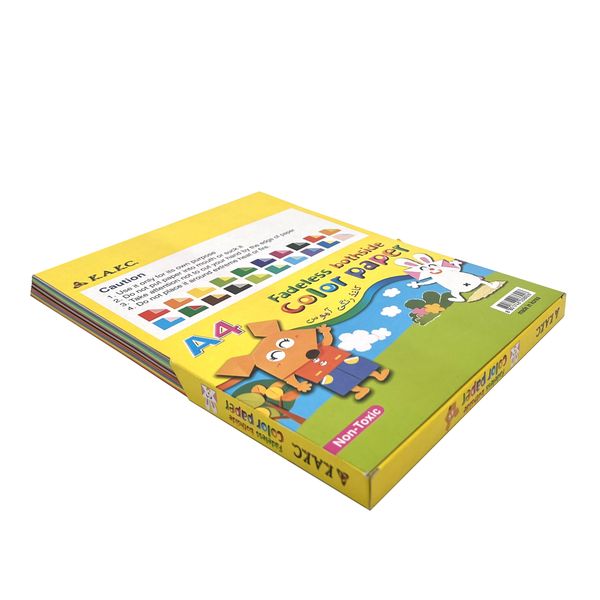 کاغذ رنگی A4 آموس مدل دو رو رنگی کد KAKC بسته 200 عددی