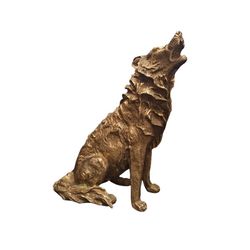 مجسمه برنزی مدل سگ گله طرح وحشی کد CHINA