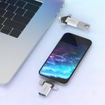 مبدل USB OTG به microUSB / لایتنینگ / USB-C ارلدام مدل ET-OT93