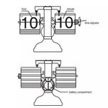 ساعت رومیزی مدل ورقه ای Flip Clock مشکی