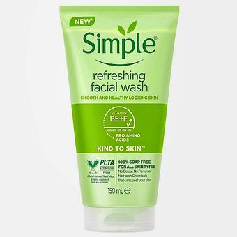 ژل شست‌وشوی صورت سیمپل مدل  پرو اسید آمینه kind to skin حجم 150 میلی‌لیتر