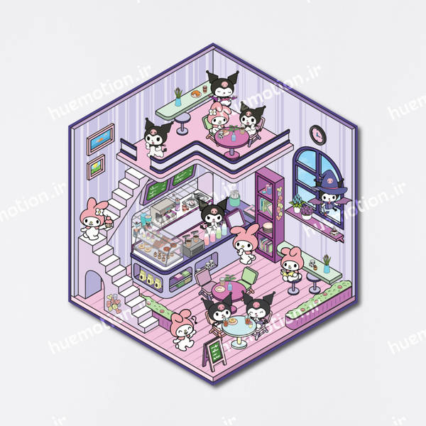 استیکر سه بعدی - Kuromi