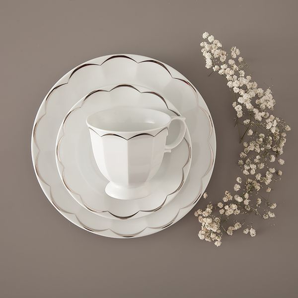 سرویس غذاخوری 103 پارچه چینی زرین ایران سری نئوکلاسیک مدل نارسیس درجه عالی