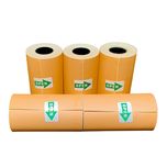 لیبل حرارتی نارنجی پایتخت رول مدل LA3O بسته 5 عددی