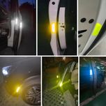 برچسب شبرنگ هشدار باز بودن درب خودرو رفلکتر مدل R7YP7 مناسب برای ام جی بسته 4 عددی