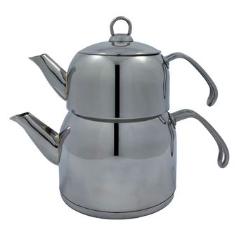 ست کتری و قوری استیل مدل UN - 7276