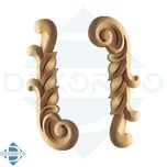 گل منبت راش کد L108 - 100*35*10