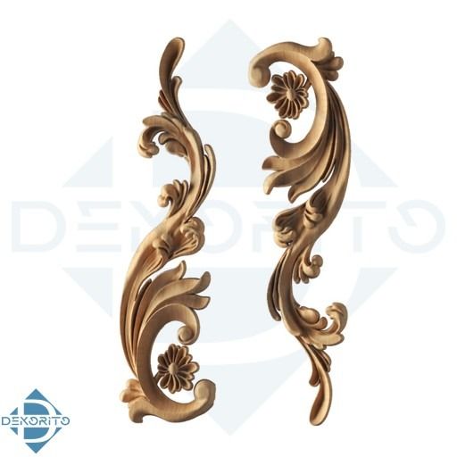 گل منبت راش کد L111 - 200*35*13