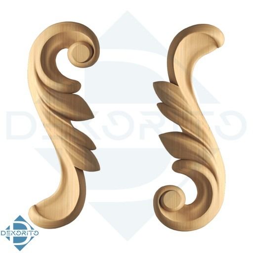 گل منبت راش کد L114 - 150*55*15