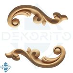 گل منبت راش کد L115 - 100*40*12