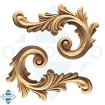 گل منبت راش کد L116 - 200*130*17