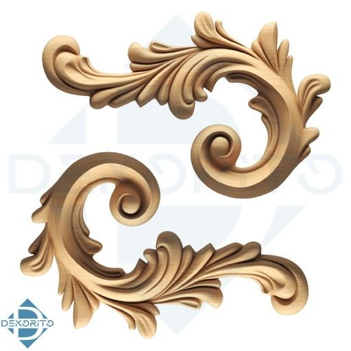 گل منبت راش کد L116 - 100*65*11