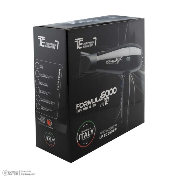 سشوار حرفه‌ای تکنو درای مدل Formula 6000 با قدرت 2500 وات