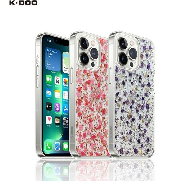 قاب iphone 13Promax برند کی-دوو K-DOO flowers series