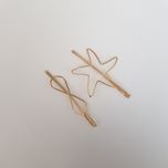 گیره مو زنانه مدل ستاره و بی نهایت بسته 2 عددی