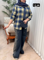 شومیز چهارخونه موهر 3262