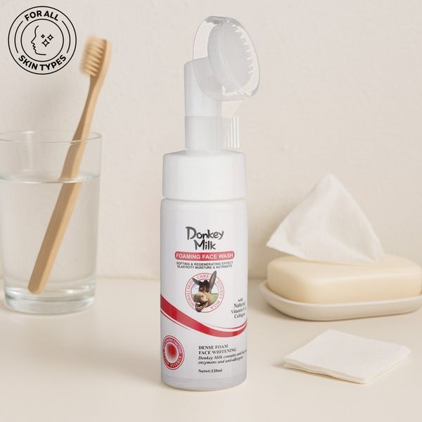 فوم شستشوی صورت وکالی مدل شیر الاغ مناسب انواع پوست حجم 150 میلی لیتر