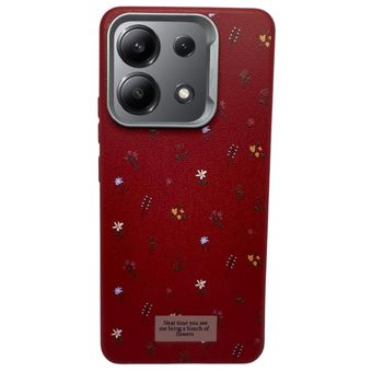 کاور طرح چرمی مدل گل ریز مناسب برای گوشی موبایل شیائومی  Redmi Note 13 4g