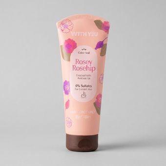 نرم‌کننده مو ویت یو مدل Rosey Rosehip مناسب برای موهای رنگ شده حجم 200 میلی‌لیتر