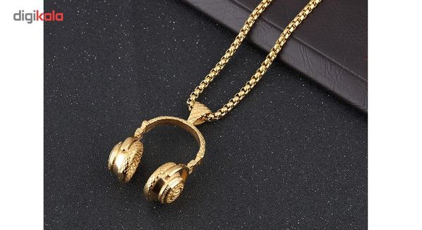 گردنبند گالری شمرون طرح هدفون کد NEC156S0