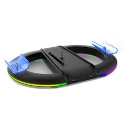 فن و پایه شارژر RGB پلی استیشن 5 آی پگا مدل PG-P5S045