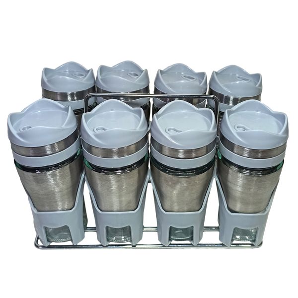 ست جا ادویه 9 پارچه کاپریس مدل فلورا کد GSG