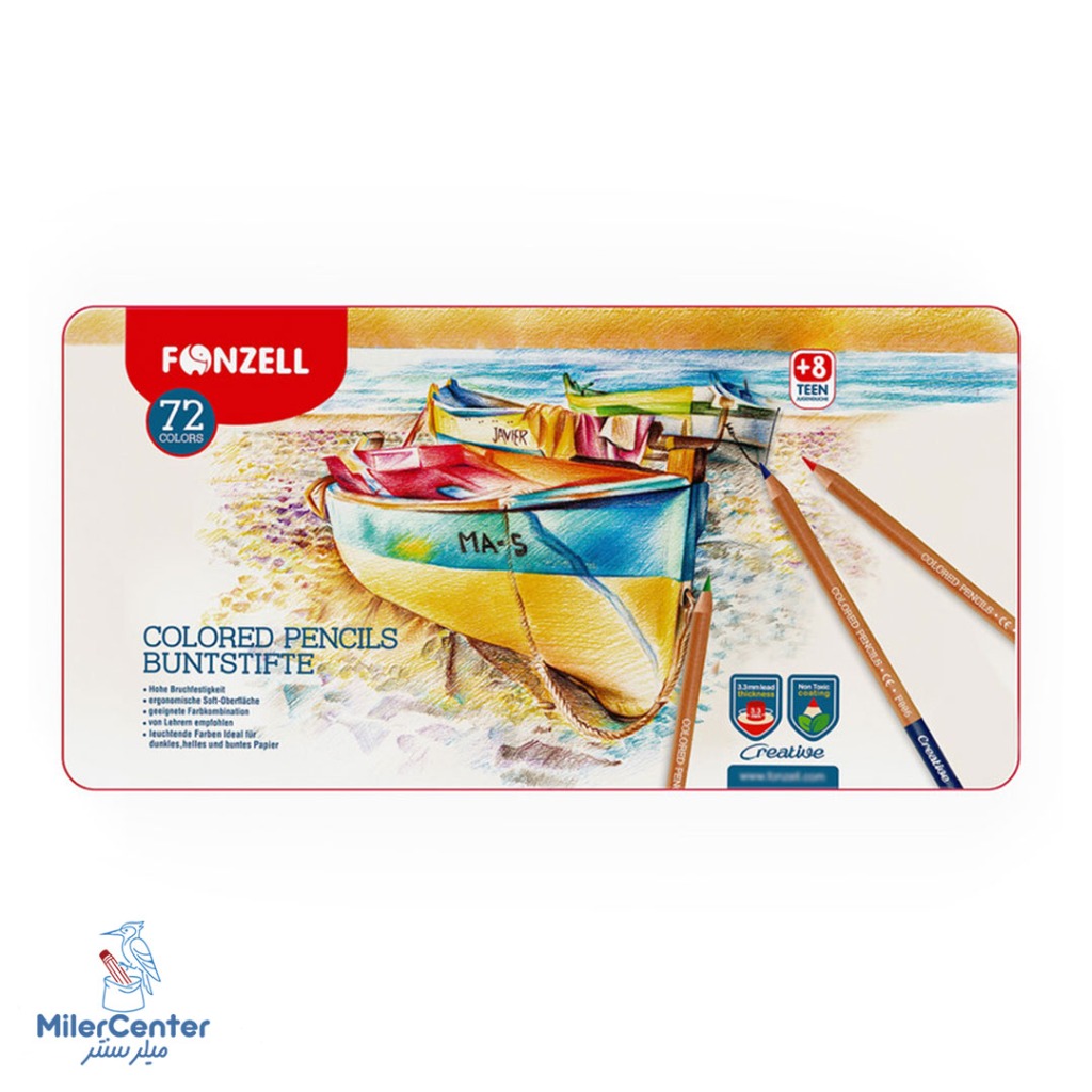 ماژیک رنگ آمیزی فونزل مدل Super Washable بسته 12 عددی (FONZEL)
