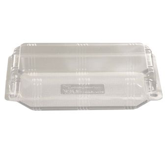 ظرف غذا یکبار مصرف طلقی طرح لانچ باکس 10عددی بلند بسته 10 عددی