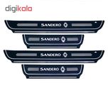 برچسب پارکابی خودرو کد SK050 مناسب برای رنو ساندرو مجموعه 4 عددی