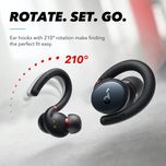 هدفون بلوتوثی ورزشی TWS انکر مدل Soundcore Sport X10 A3961 با گیره گوش قابل تنظیم تا 210 درجه، مقاومت در برابر آب با گواهی IPX7،