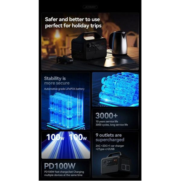 پاور استیشن ظرفیت 600 وات ساعت