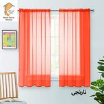 پرده نوین دکور سیلوانا مدل حریر پاکتی 180 سایز 180 × 140 سانتی متر 